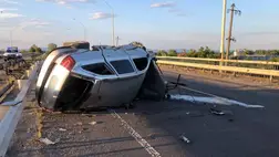 A kárpátaljai rendőrség azonosította azt a kiskorú sofőrt, aki balesetet okozott a Tisza határátkelő közelében, majd elhagyta a helyszínt. Fotó: Kárpátaljai Járőrszolgálat