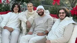 A nagybeteg Céline Dion ritkán látott fiaival pózolt