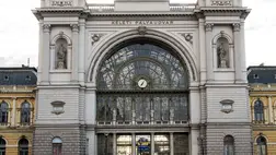 A felújítás miatt bezárt Keleti pályaudvar 2025. augusztus 25-én (Fotó: MTI/Szigetváry Zsolt)