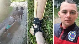 Gombaszedés közben eltört a lába egy férfinak a Rahói járásban. A mentésben egy mentőorvos és falubeliek is részt vettek – szekéren szállították le a hegyről. Fotó: facebook.com/103zakarpat