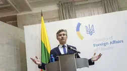 Kestutis Budrys litván külügyminiszter (Fotó: MTI/AP/Jevhen Maloletka)