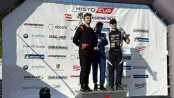 Kovács Ádám, a nagy visszatérő, a dobogó második fokán végzett a Histo Cup-on! Fotó: Kermor Motorsport