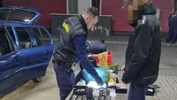 Kábítószert találtak a barabási határátkelőhelyen. Fotó: Police.hu