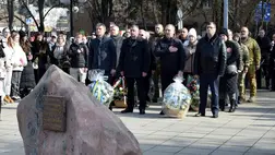 Beregszászon is megemlékeztek a Mennyei Század tagjairól. Fotó: Babják Zoltán/facebook