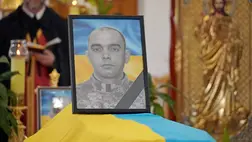 Munkácson búcsút vettek Jurij Hagymástól, a hősi halált halt katonától. Fotó: Munkácsi Városi Tanács