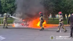 Ungvár / Ungvári járás / Kárpátalja / Ukrajna / Gyújtogatás / Tűzeset / Autótűz / Kárpátaljai Rendőrség / Kárpátalja hírek / Kiskorú elkövető