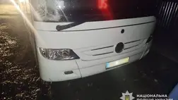 Egy rahói buszsofőr elütött egy 20 éves fiatal férfit, de segítségnyújtás nélkül távozott a helyszínről. Fotó: Ukrán Nemzeti Rendőrség
