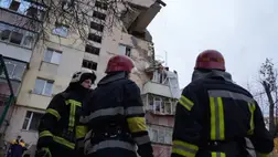 Robbanás történt Hmelnickijben – a sérültek között egy gyermek is van, egy embert a romok alatt keresnek. Fotó: DSZNSZ