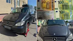 Egy román állampolgár lopott Mercedes-Benz autóval próbált Ukrajnába jutni a nevetlenfalui határátkelőn, majd megkísérelte megvesztegetni a határőrt. Fotó: Ukrán Állami Határőrszolgálat