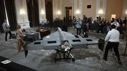 Shahed 136 típusú katonai drón – illusztráció Fotó: WIN MCNAMEE / GETTY IMAGES NORTH AMERICA