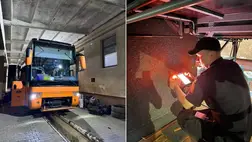 Sikertelen cigarettacsempészet: lefoglaltak egy 5 millió hrivnyás autóbuszt Kárpátalján. Fotó: Ukrán Állami Határőrszolgálat