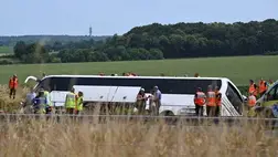 Súlyos buszbaleset történt Franciaországban, Le Mans közelében. Négy ukrán állampolgár meghalt, legalább 30 megsérült. Fotó: Ukrinform
