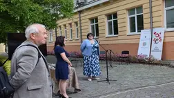 Szívverés a magasban. Kiállítás a Rákóczi Főiskolán - Berecz András a lélek hírnökeiről. Fotó: Kárpátinfó/ Kovács Elemér