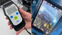 Túllépte a sebességhatárt, ráadásul ittasan vezetett: felelősségre vonták a szabálysértőt. Fotó: Kárpátaljai Járőrszolgálat