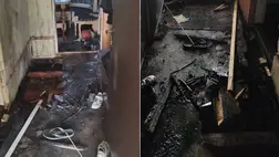 Tűz ütött ki Beregszász egyik társasházának lakásában. Fotó: Derceni Egyházi Önkéntes Tűzоltóság