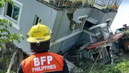 Újabb tragédia a Csendes-óceáni Tűzgyűrűn: földrengés pusztított a Fülöp-szigetek, sok az áldozat.Fotó: MTI/EPA/Fülöp-szigeteki Tűzvédelmi Hivatal