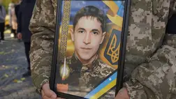 Ungvár végső búcsút vett Pavlo Szaenko katonától. Fotó: Ungvári Városi Tanács