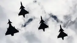 Egy 120 vadászgépből álló, európai légiflottával védenék Ukrajnát.  Illusztráció. (Fotó: MTI/EPA/Brit védelmi minisztérium/Robert Bourne)