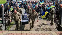  Végső búcsút vettek az elesett kárpátaljai katonától, Ivan Holovcsaktól. Fotó: Alsóvereckei Községi Tanács