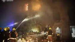 Több civil meghalt az éjszakai orosz légicsapásokban. Fotó: AFP/Ukrainian State Emergency Service/Handout