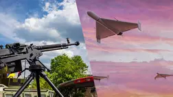 Kijevet támadták reggel, dróntörmelékek zuhantak a város központjába . Fotó: Коллаж УНИАН, фото ua.depositphotos.com