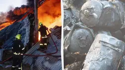 Ismét Odesszát támadta Oroszország, egy kazánokkal teli raktárban ütött ki tűz. Fotó: ДСНС Одеської області, Одеська ОВА