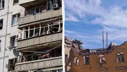 Légibombát dobtak az oroszok Kramatorszkra. Fotó: колаж УНІАН, фото - Telegram Вадима Філашкіна