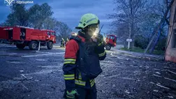 Drónzáport zúdítottak az oroszok Odesszára. Fotó: ГСЧС