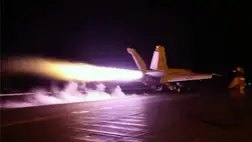 Egy kisebb falu éves költségvetése ég el egy efféle bevetésen - repülőgép indítása egy közel-keleti amerikai légibázisról. AFP/US Central Command (CENTCOM)