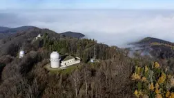 Mátraszentimre, 2025. november 14. A drónnal készült képen a Piszkéstetői Obszervatórium Mátraszentimre közelében 2025. november 14-én. MTI/Komka Péter