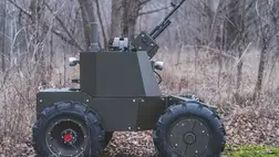 Ukrán fejlesztésű harci robot, a Ljut (Harag) (Fotó: Ukrán Védelmi Minisztérium)