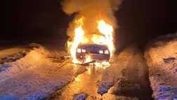 Drónnal támadtak meg egy járművet a Szumi területen az orosz csapatok. Fotó: Prosecutor's Office of Ukraine