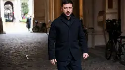 Volodimir Zelenszkij ukrán elnök Londonban, Angliában 2025. december 8-án Fotó: Isabel Infantes / Reuters