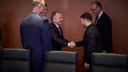 Volodimir Zelenszkij és Steve Witkoff 2025. december 15-én Berlinben. Fotó: Ukrainian Presidential Press Service / Reuters