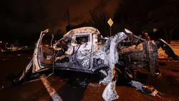 Orosz légitámadás következményei Harkivban. Fotó: Sofiia Gatilova / Reuters