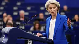 Ursula von der Leyen 2026. január 21-én. Fotó: Yves Herman / Reuters