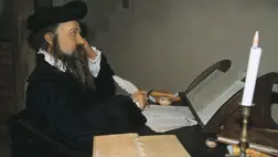 Egy Michel de Nostredame szobor. Fotó: J ean-Patrick DEYA / Gamma-Rapho / Getty Images