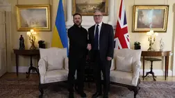 Volodimir Zelenszkij és Keir Starmer 2026. március 17-én. Fotó: David Cliff / EPA / Bloomberg / Getty Images Hungary