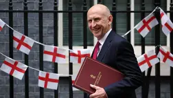 John Healey brit védelemi miniszter (Fotó: MTI/EPA/Andy Rain)