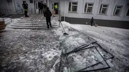 Ukrán kórházba csapódott az orosz drón. Fotó: AFP