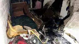 Rivnében egy 36 éves férfi veszekedés közben benzinnel leöntötte apját és felgyújtotta. Az idős férfi életét vesztette. Fotó: Ukrán Nemzeti Rendőrség