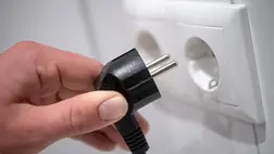 Áramszünet, villanykikapcsolás. Illusztráció