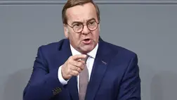 Boris Pistorius német védelmi miniszter (Fotó: MTI/EPA/Filip Singer)