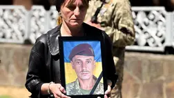 Megrendítő búcsúztatás Munkácson: a 95. dandár katonáját 568 napig eltűntként tartották nyilván. Fotó: Munkácsi Városi Tanács