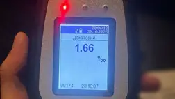 Ungváron felelősségre vontak egy ittas és jogosítvány nélküli sofőrt. Fotó: Kárpátaljai Járőrszolgálat