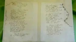 Kölcsey Ferenc Himnusz című versének eredeti kézirata a szécsényi Kubinyi Ferenc Múzeumban (Fotó: MTI/Komka Péter)