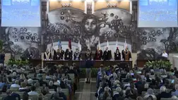 Díszdoktori címet kapott Csernicskó István, a Rákóczi Egyetem rektora. Fotó: Miskolci Egyetem YouTube csatornája