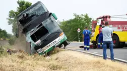 Buszbaleset. Illusztráció. (Fotó: MTI/Mészáros János)