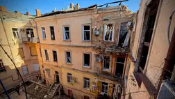 Lakóházak, kikötő és egy kereskedelmi hajó is megsérült az Odessza elleni éjszakai támadásban. Fotó: Odesszai Városi Katonai Adminisztráció