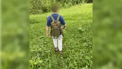 A munkácsi határőrök egy kimerült, 24 éves férfit mentettek meg a Rahói járás hegyvidékén. A férfi illegálisan próbált volna Romániába jutni. Fotó: DPSZU